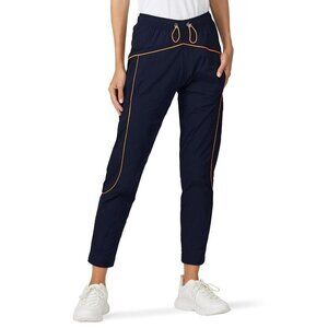 Mira Mikati Navy Blue Orange Colored Piping Joggers Women's Size 42 (US 10)
